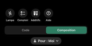 Scanner en mode « Composition » pour photographier la liste d'ingrédients d'une étiquette
